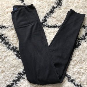 Blue Rain Medium Faux Suede high rise leggings